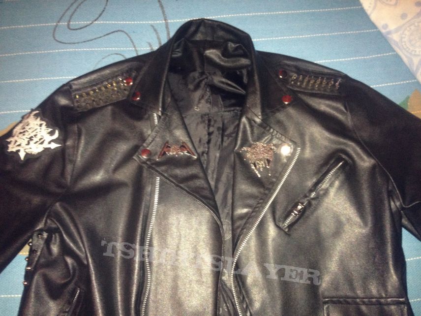 OLD Black/Speed Metal Leather Jacket