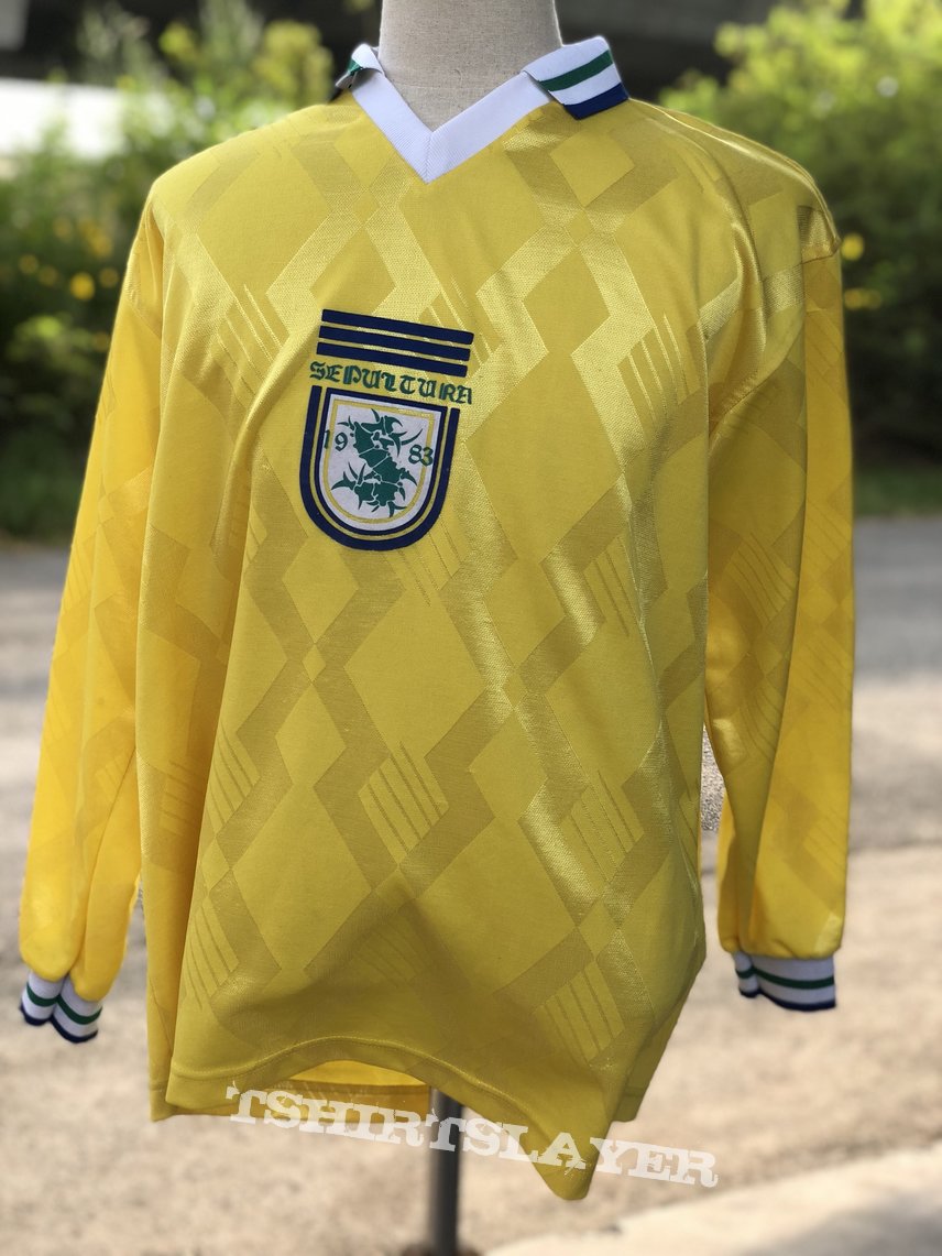 90's Sepultura LS football shirt | TShirtSlayer TShirt and BattleJacket  Gallery