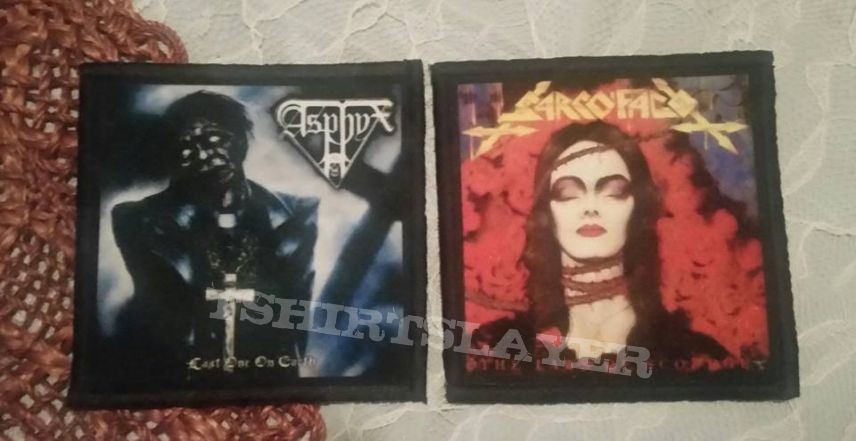 Sarcofago Patches and etc.. I own.