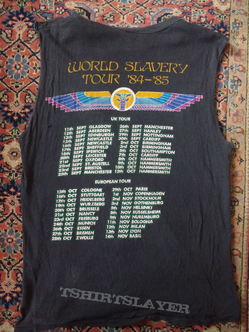 Iron Maiden &quot;World Slavery Tour &#039;84-&#039;85&quot; sleeveless shirt
