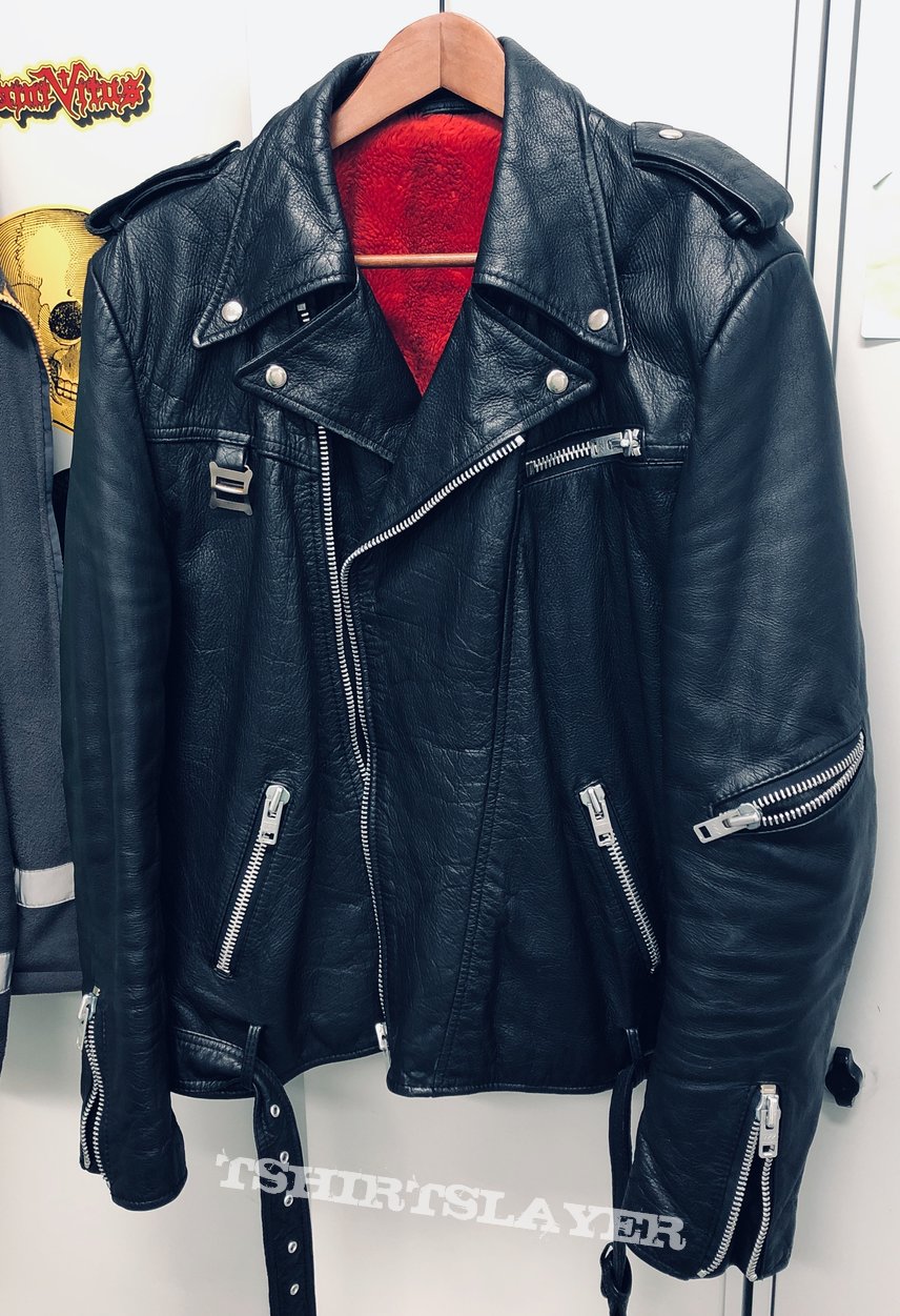 Jofama Black leather biker jacket 70s | TShirtSlayer TShirt and  BattleJacket Gallery