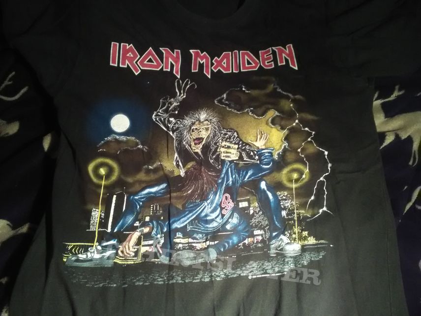 Iron Maiden - No Prayer on the Road 1990 UK tour shirt