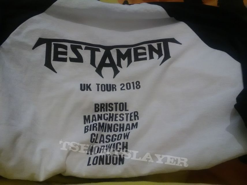 Testament - 2018 UK tour jersey 