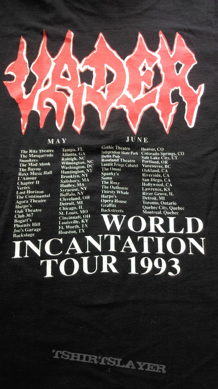 Vader - The Ultimate Inacnation Tour shirt