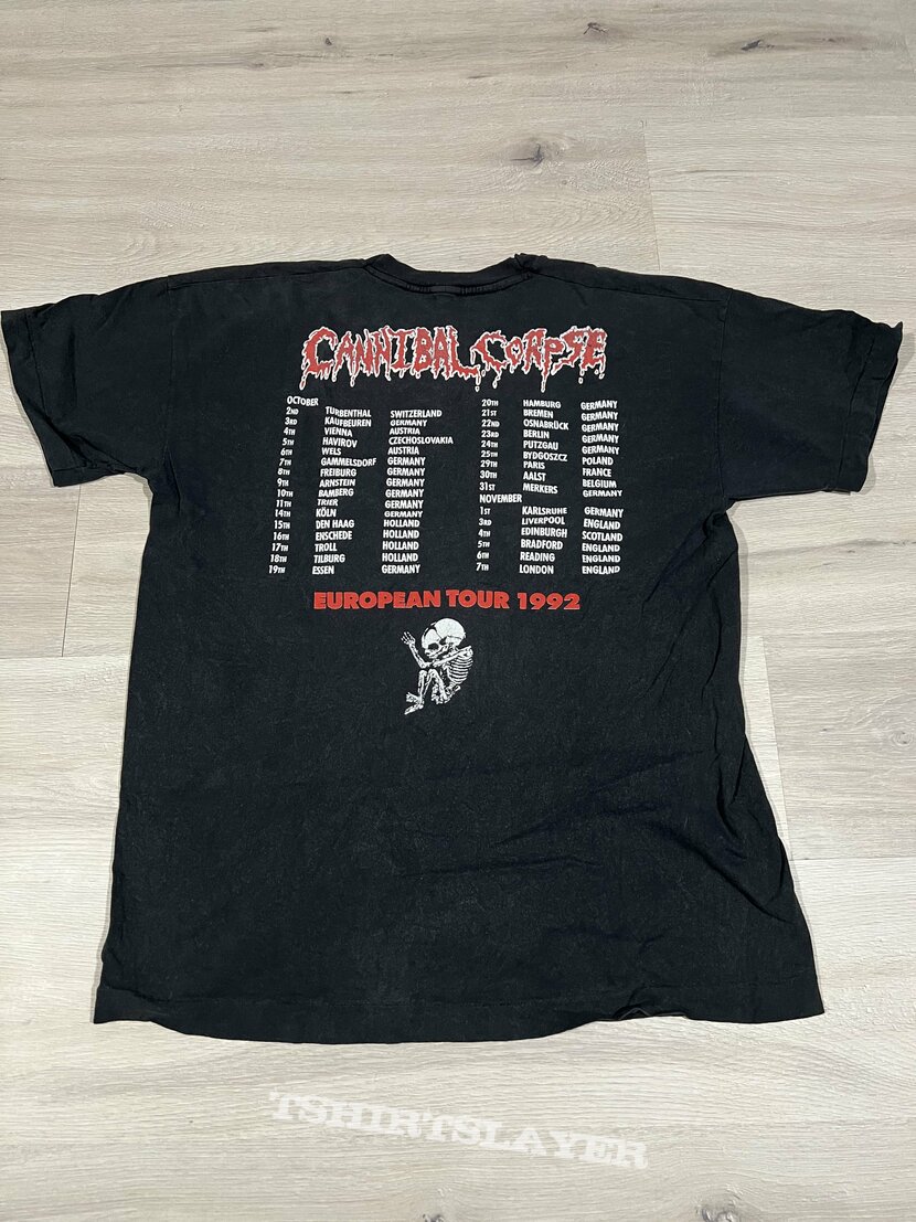 Cannibal Corpse Euro tour shirt | TShirtSlayer TShirt and BattleJacket ...