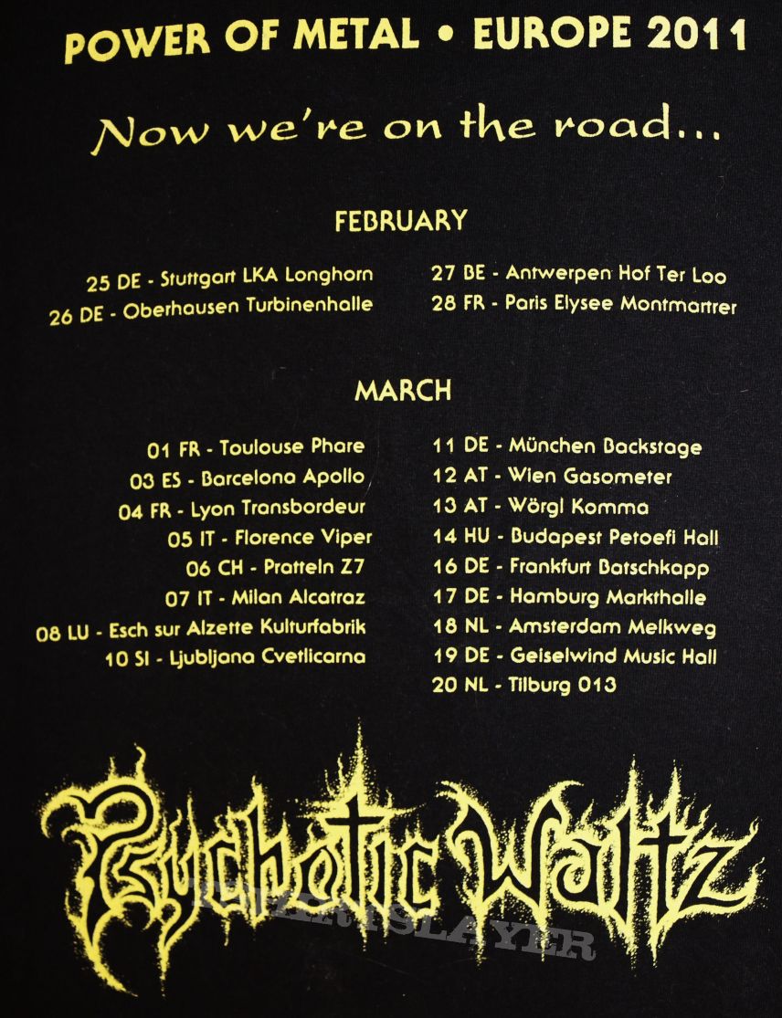 Psychotic Waltz - 2011 Tour Shirt