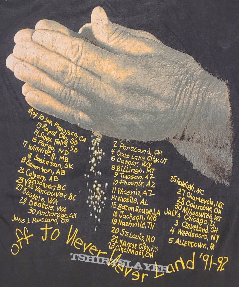 Metallica - Off to never never land Tour 91/92 Shirt