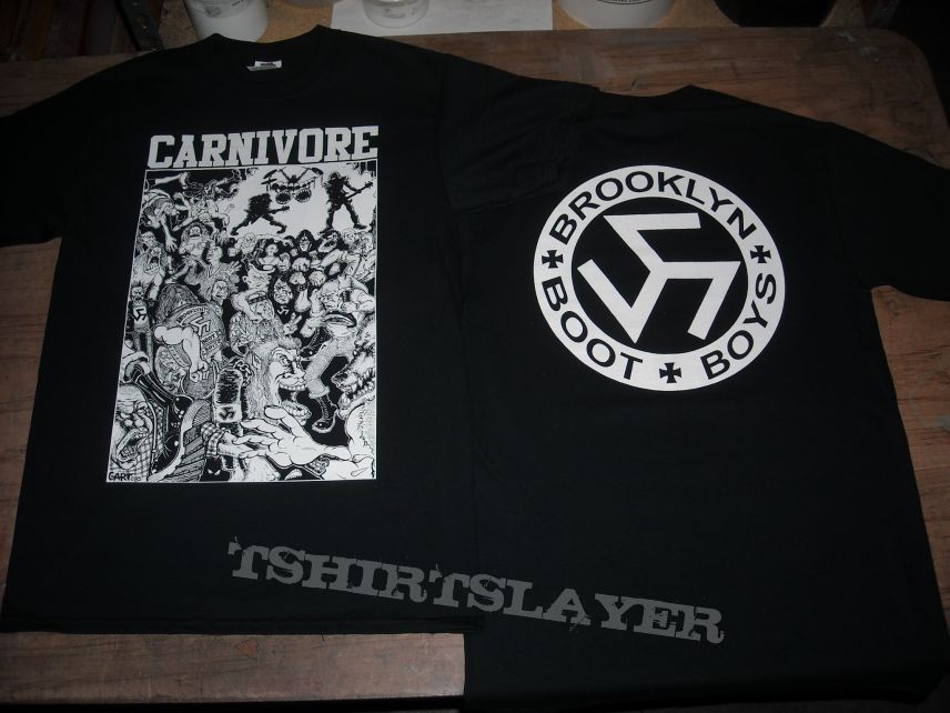 CARNIVORE &quot;Brooklyn Boot Boys&quot; BLACK T-shirt