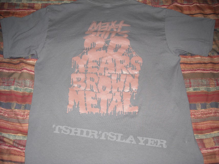 MEAT SHITS - Ripped Fuckin&#039; Apart / Brown Metal (Charcoal) T-shirt