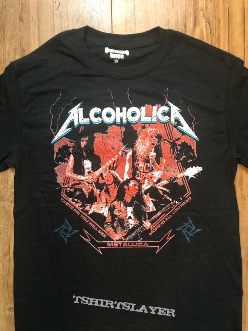 ALCOHOLICA Metallica Tribute T-shirt | TShirtSlayer TShirt and BattleJacket  Gallery