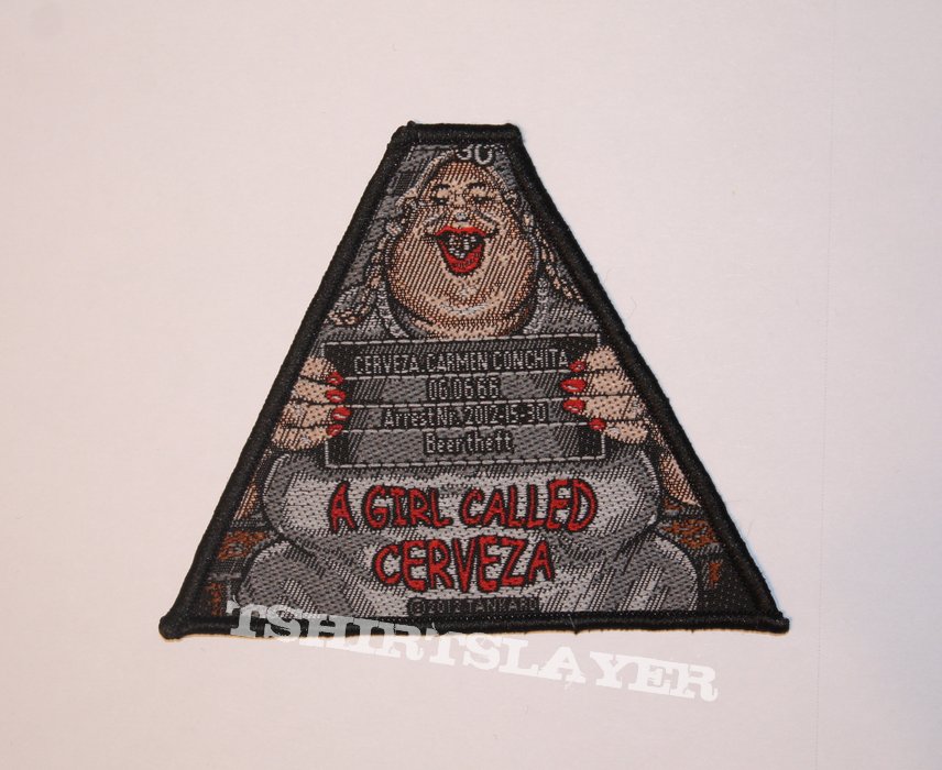 Tankard - Girl Called Cerveza Woven triangle patch