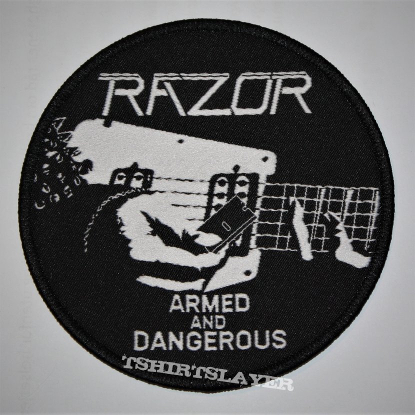 Razor - Armed and Dangerous Woven patch