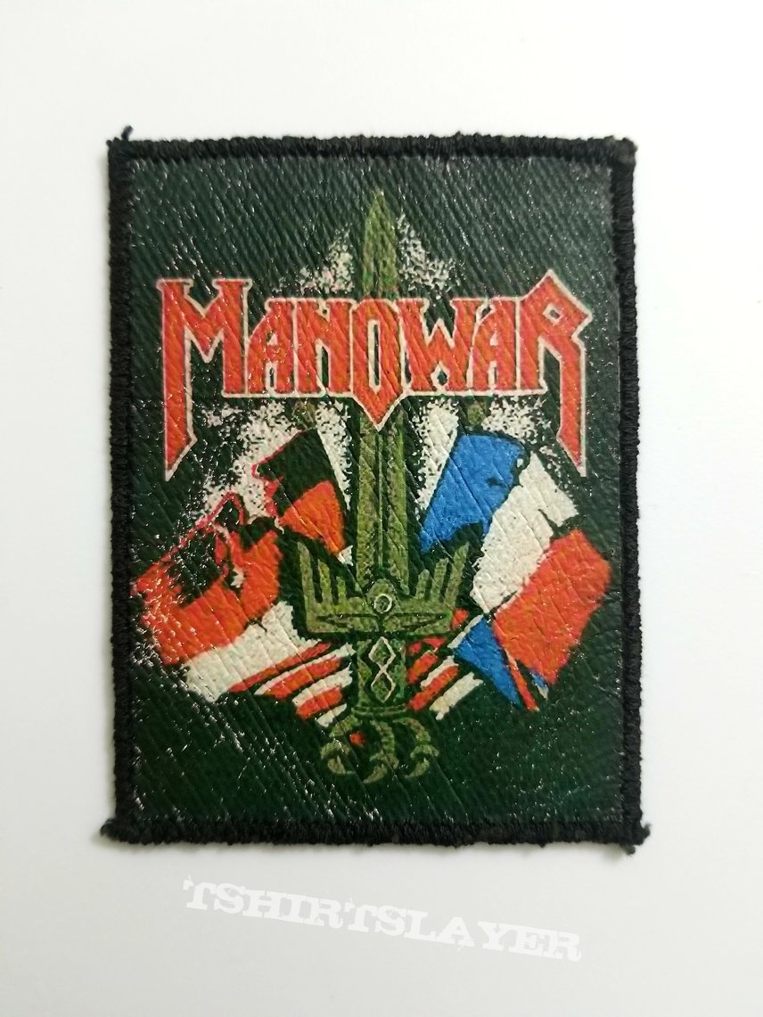 Vintage Manowar &quot;Sword&quot; synthetic Leather Patch