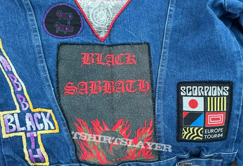 Black Sabbath Vtg 70&#039;s Wrangler Denim Jacket with Tour Patches