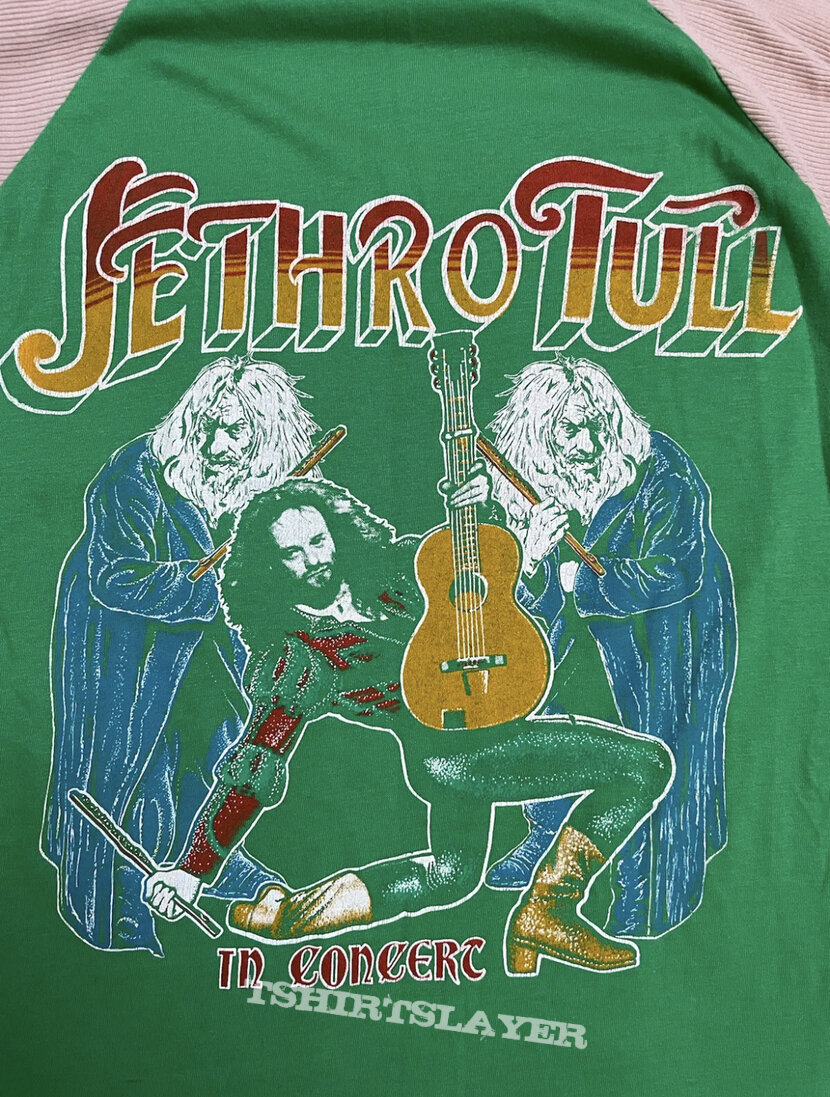 Og Vtg Jethro Tull Baseball Tee Tour 1980