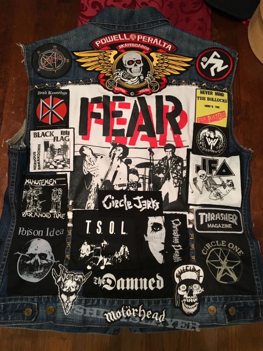 FEAR My Skateboarding Meets Punk Tribute Vest