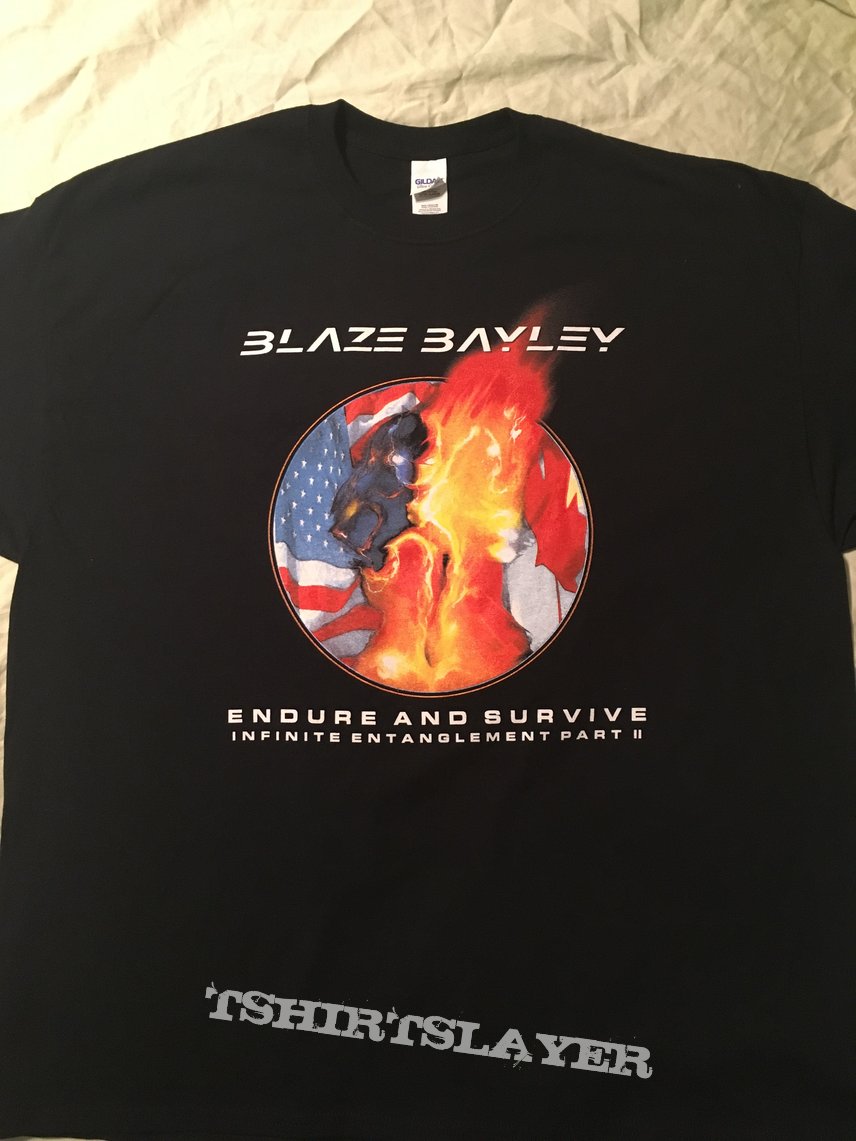 Blaze Bayley Endure and Survive 2017 tour tshirt Blaze Bayley Endure and Survive 2017 tour tshirt