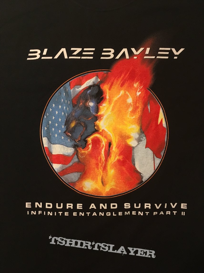 Blaze Bayley Endure and Survive 2017 tour tshirt Blaze Bayley Endure and Survive 2017 tour tshirt