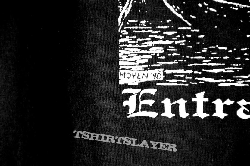 Nos.Vtg.Incantation Promo 1st EP &quot;Entrantment of Evil&quot; [1990] T-Shirt Artwork by Chris Moyen