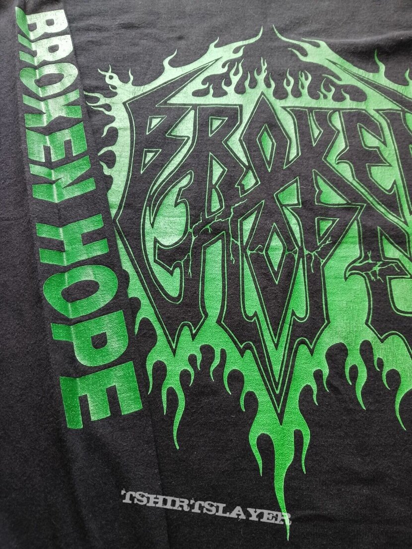 Rare Vtg.90s Broken Hope Oldschool Brutal Death Metal Blade LS Shirt.