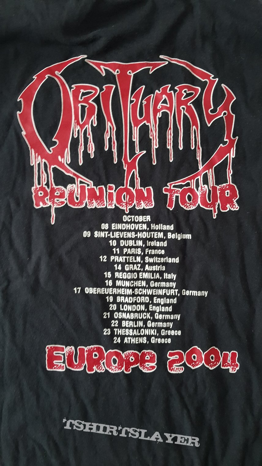 Obituary Tour Shirt Europe 2004