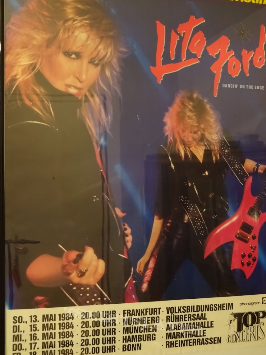 Lita Ford &quot;Dancin`on the edge Tour ´84&quot; Germany (Poster)
