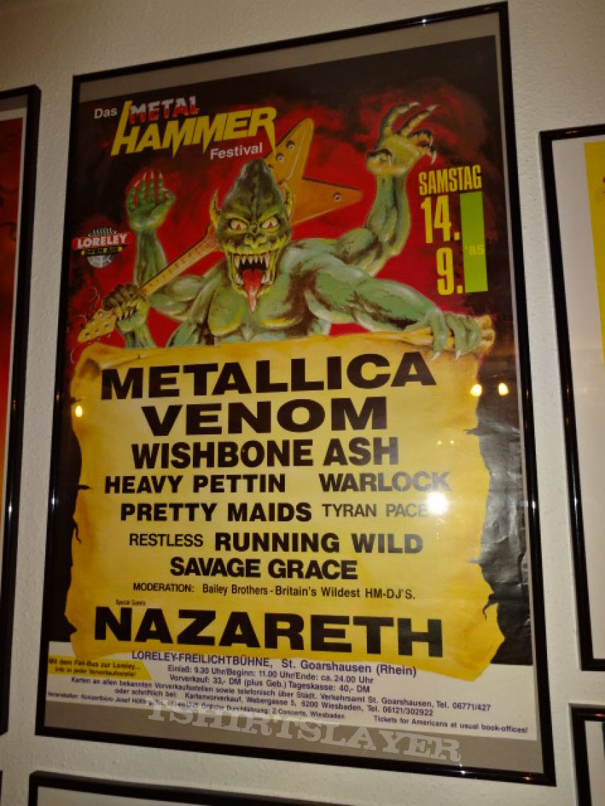 Metallica Metal Hammer Festival 14.09.1985, Germany (Poster)