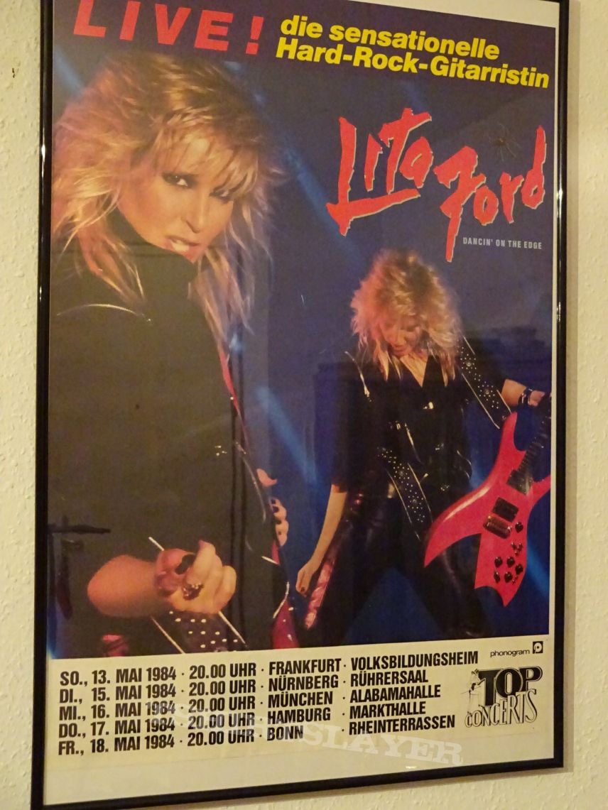 Lita Ford &quot;Dancin`on the edge Tour ´84&quot; Germany (Poster)