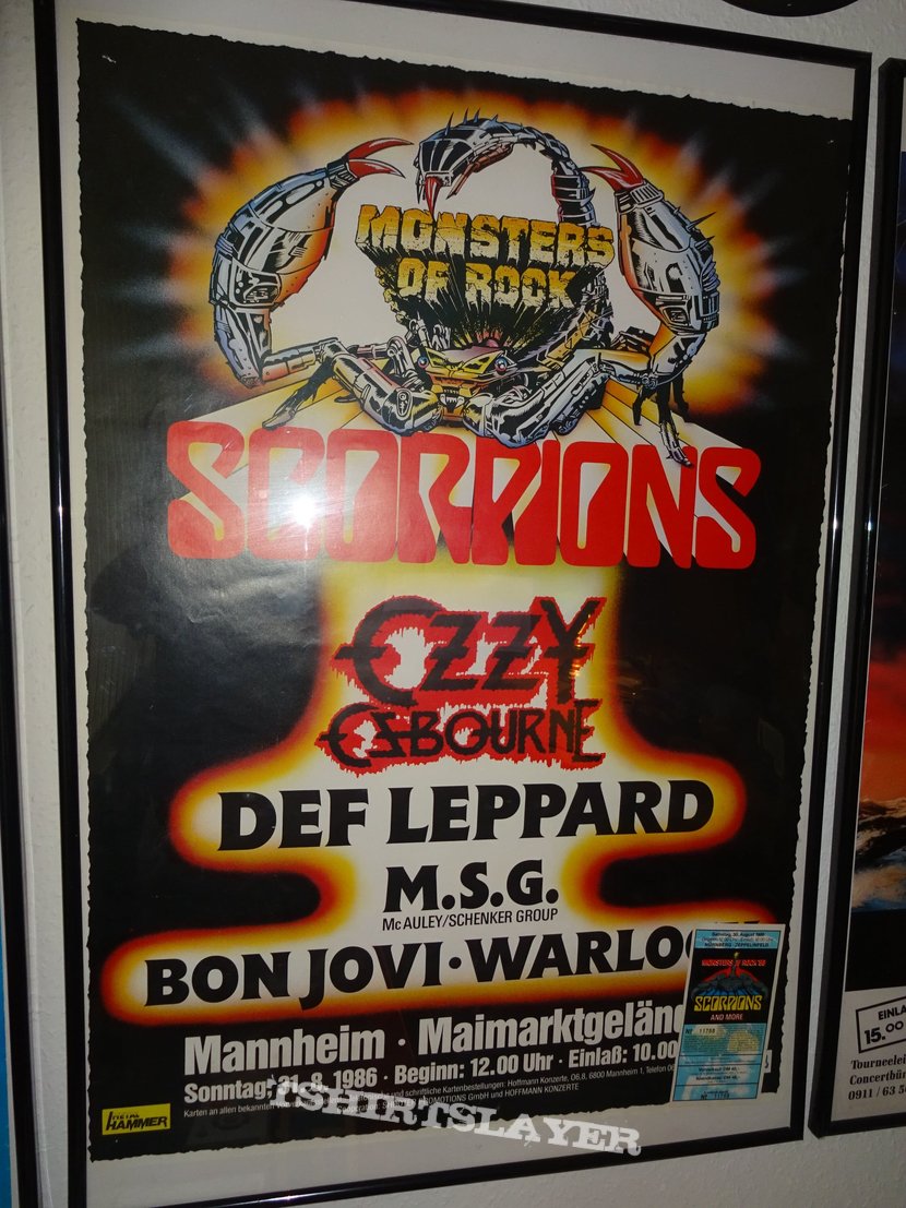 Scorpions Monsters of Rock 1986 POSTERS