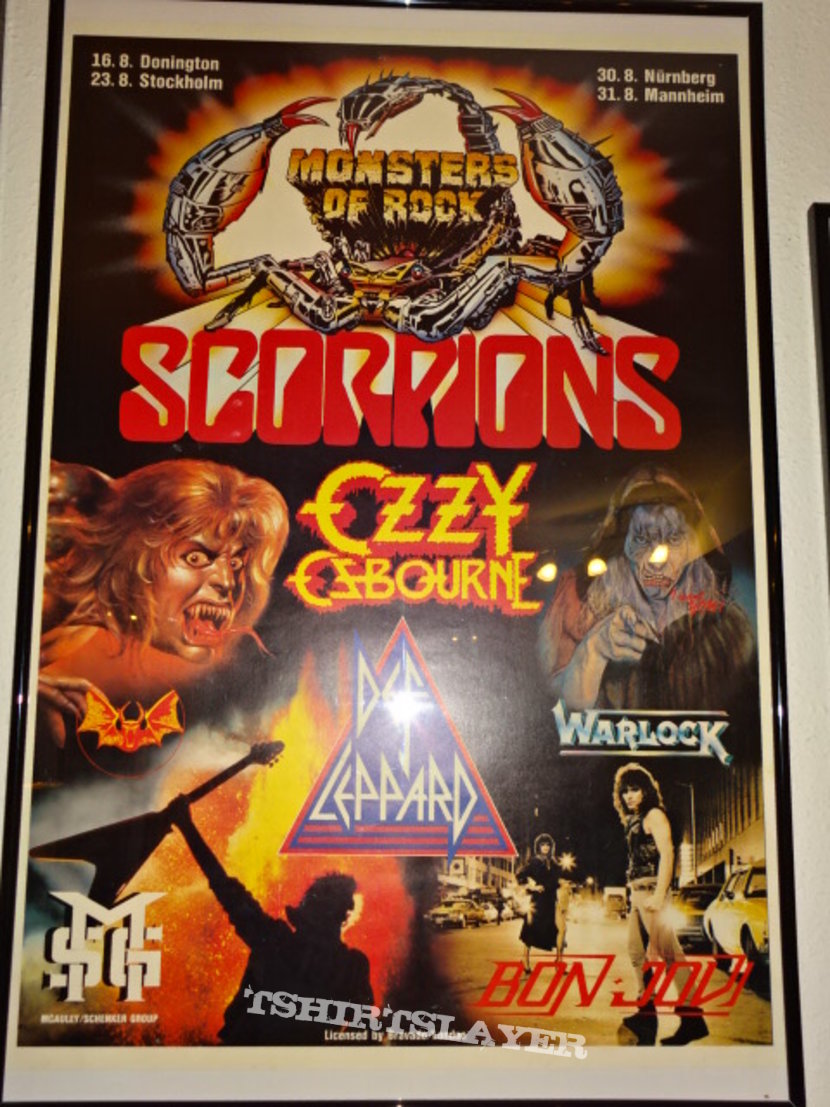 Scorpions Monsters of Rock 1986 POSTERS