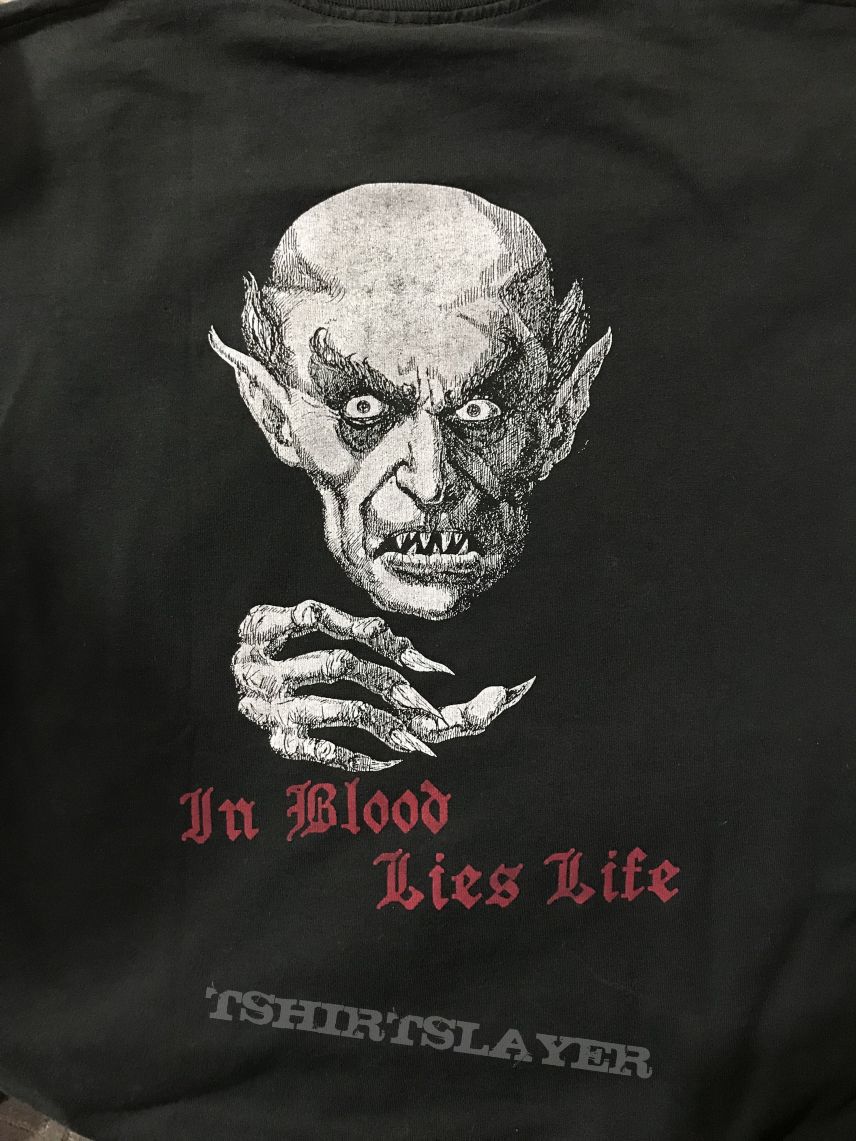 Morpheus Descends “in blood lies life” shirt