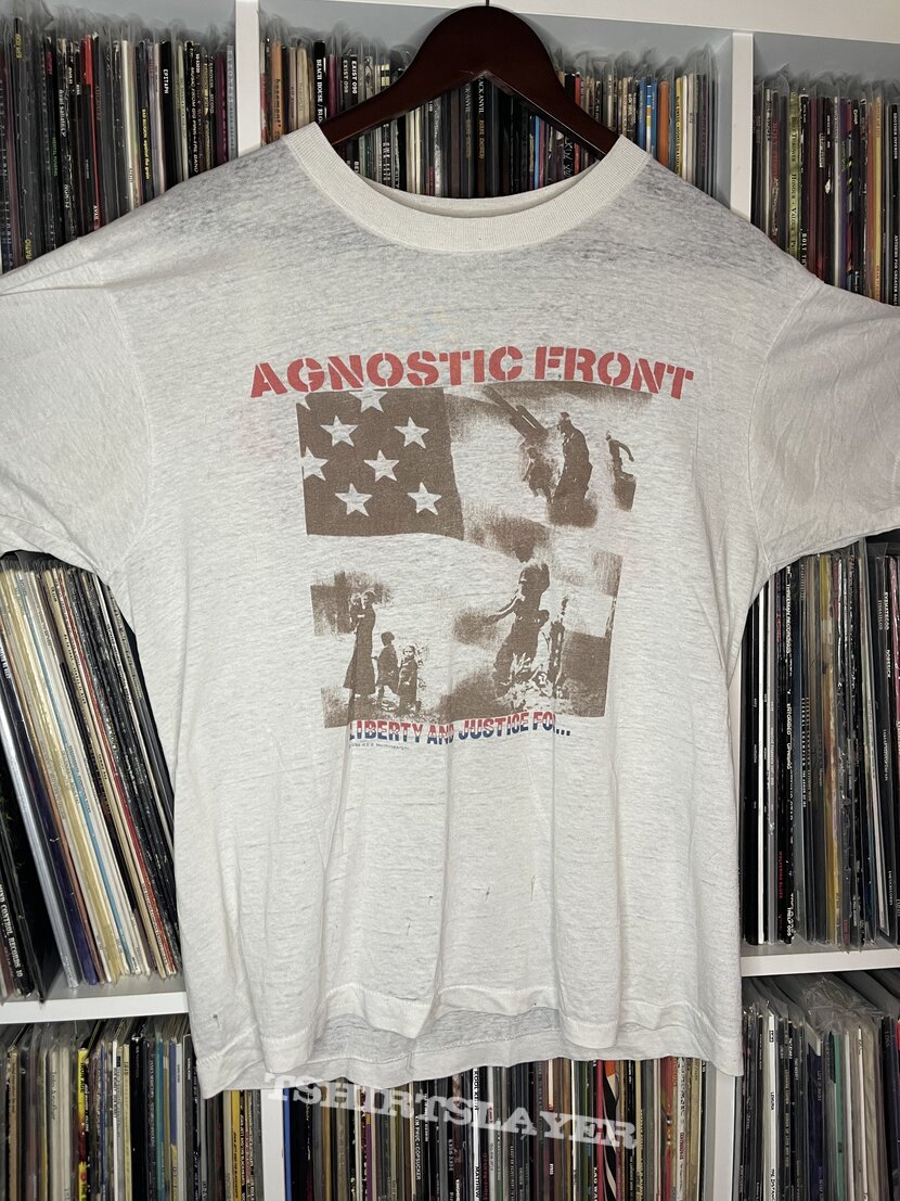 Agnostic Front Liberty and Justice for… tour shirt 1988