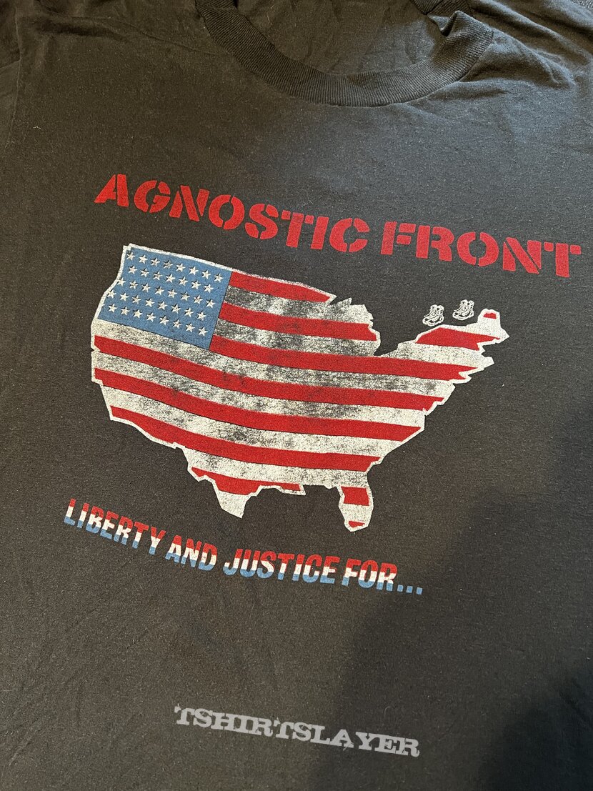 Agnostic Front Liberty and justice for… tour tee