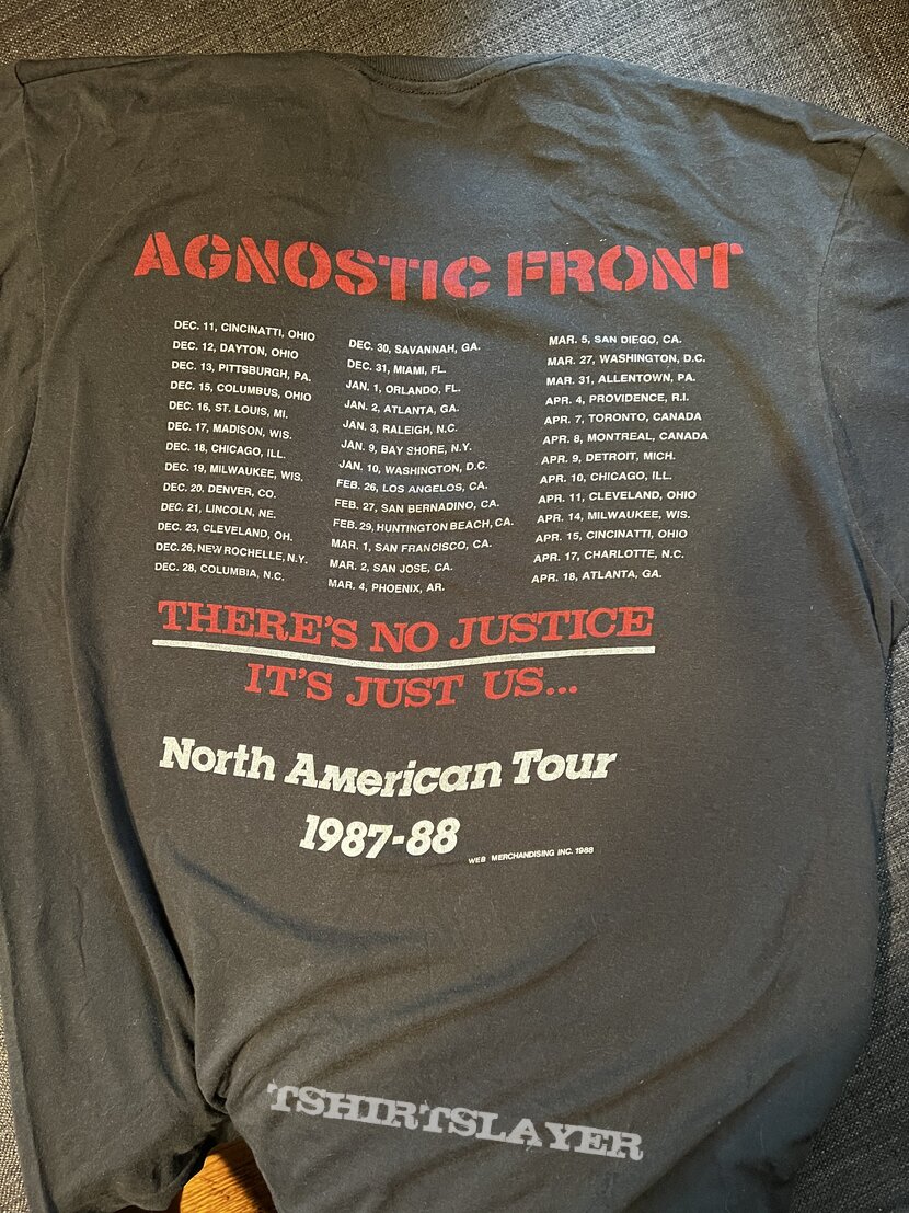 Agnostic Front Liberty and justice for… tour tee