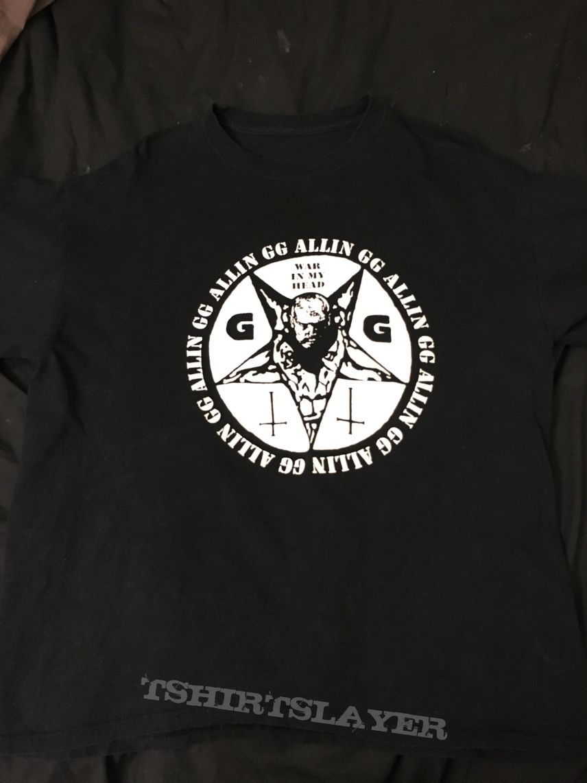 GG Allin “War In My Head / I'm Your Enemy” Bootleg T-shirt | TShirtSlayer  TShirt and BattleJacket Gallery