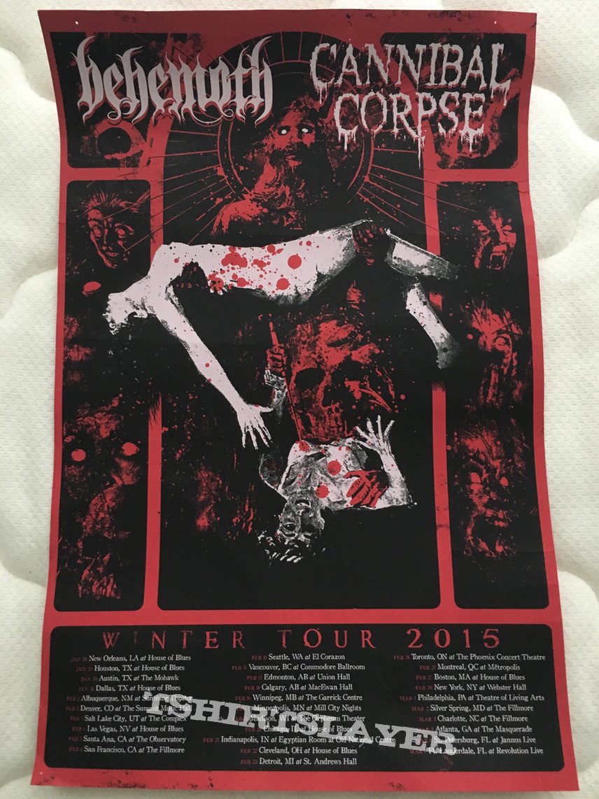 Cannibal Corpse &amp; Behemoth - 2015 Winter Tour