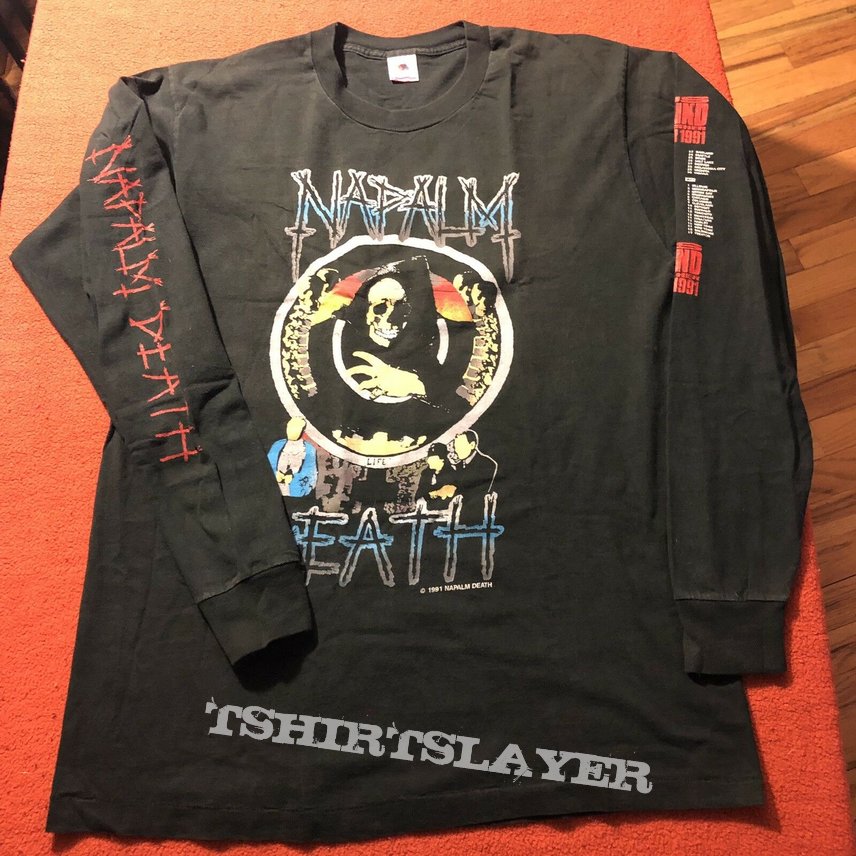 Napalm Death US Grind Crusher Tour 1991 Longsleeve