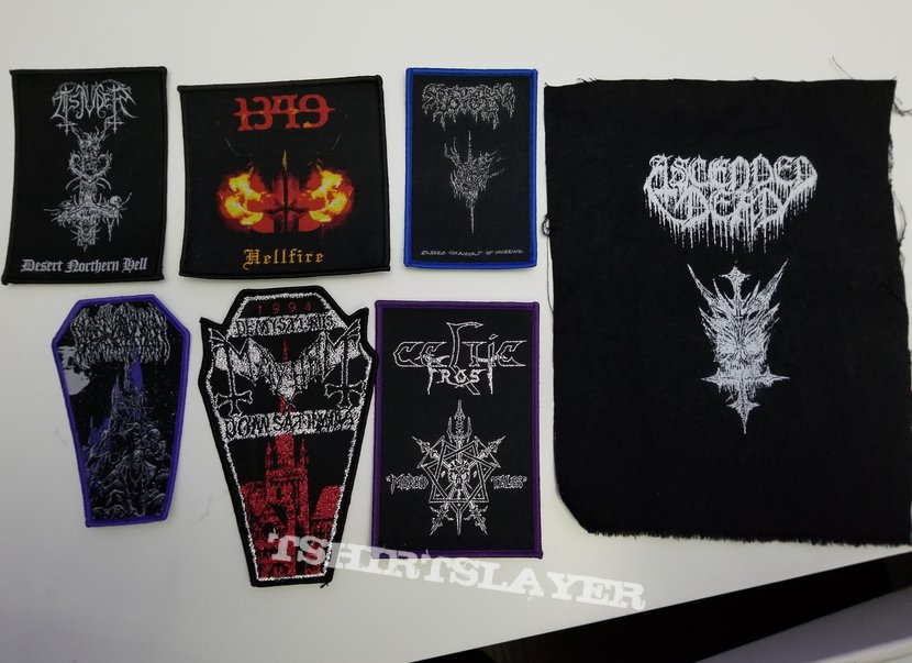 Tsjuder Death metal and Black metal album patches from around