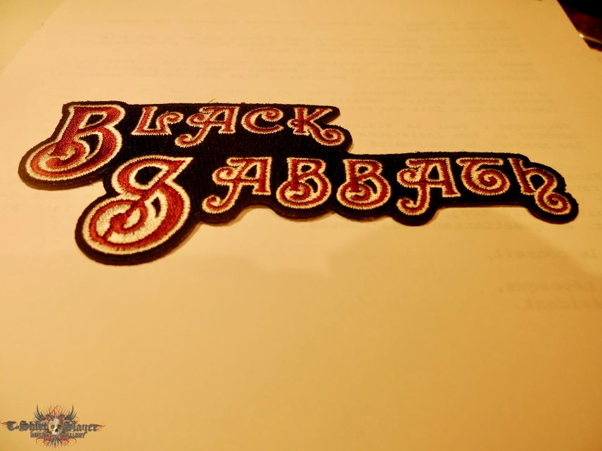 Black Sabbath Logo with brown lettering in the style of the first album