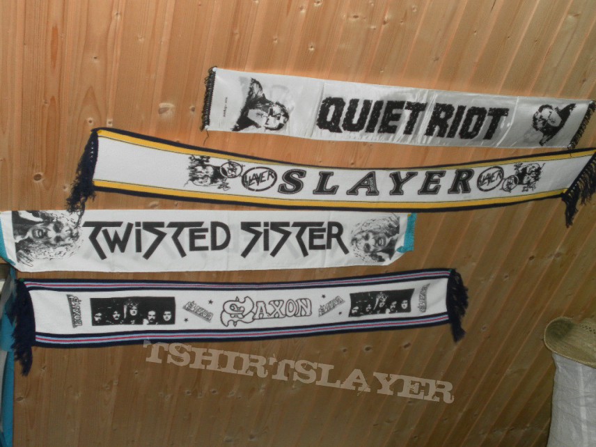 Other Collectable - Quiet Riot,Twisted Sister,Slayer,Saxon scarfs