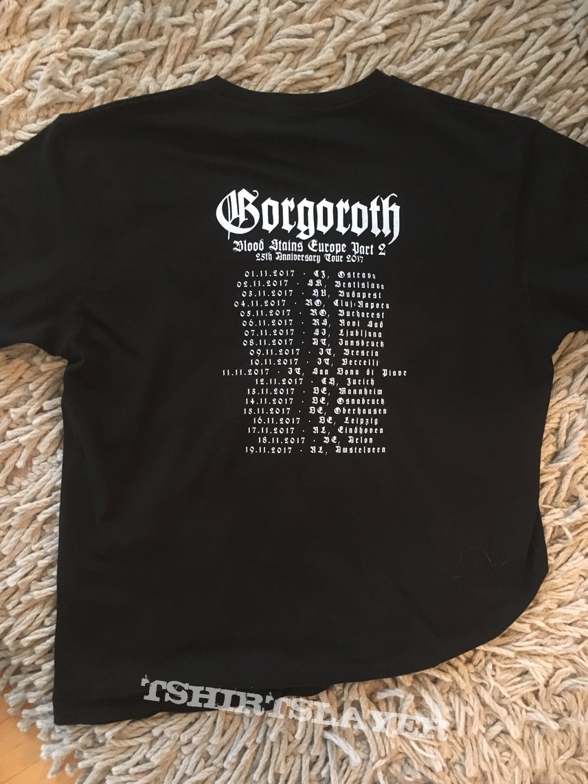 Gorgoroth Blood Stains Europe 2017 Tour Shirt