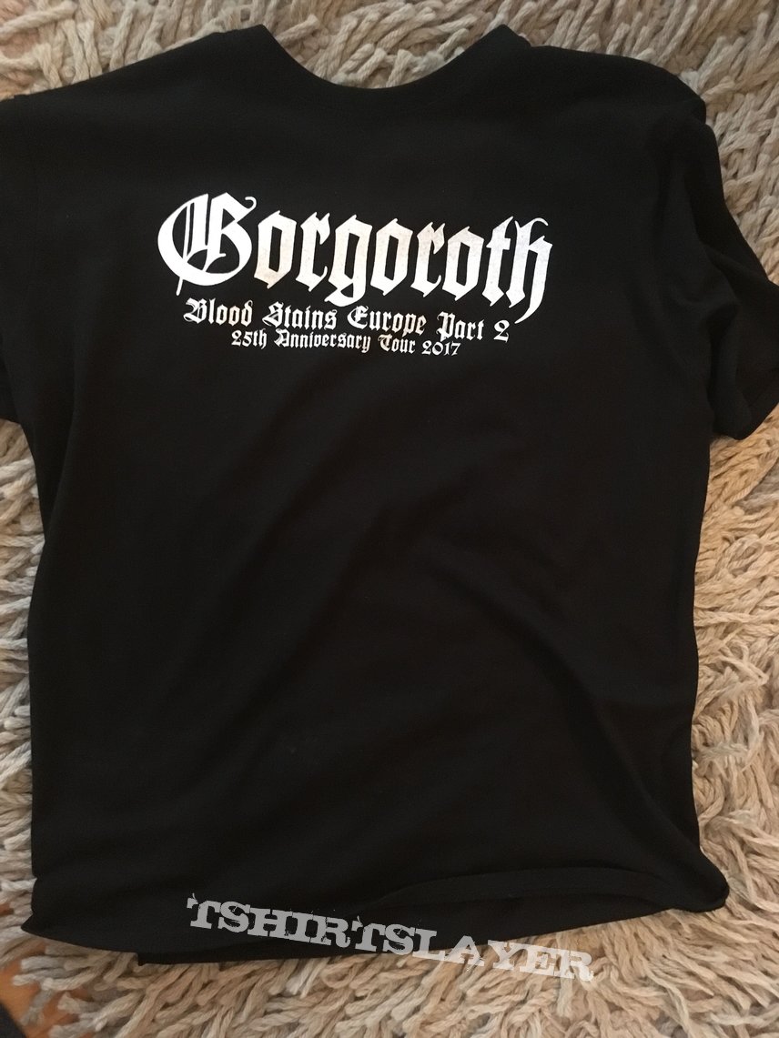 Gorgoroth Blood Stains Europe 2017 Tour Shirt