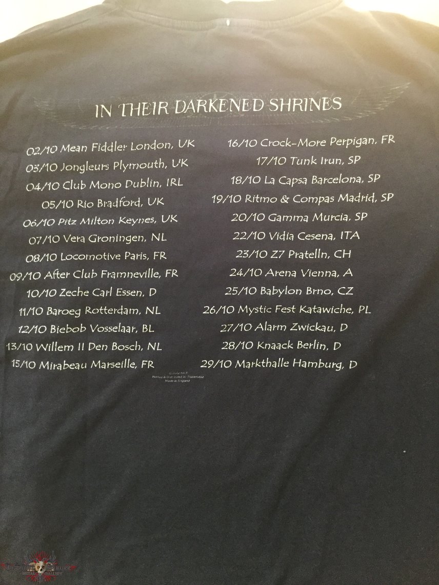 Nile In their darkened shrines tour longsleeve