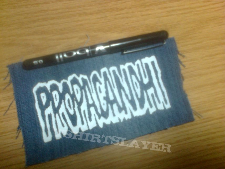 d.i.y. hand painted propagandhi patch