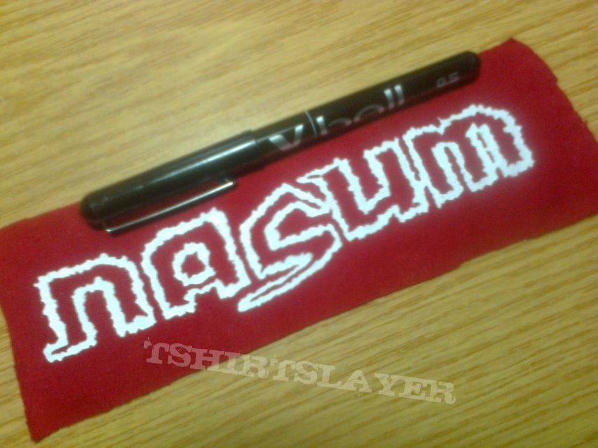 d.i.y. hand painted nasum patch