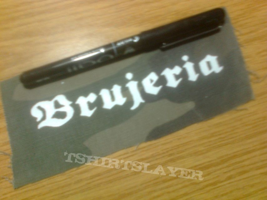 d.i.y. hand painted brujeria patch