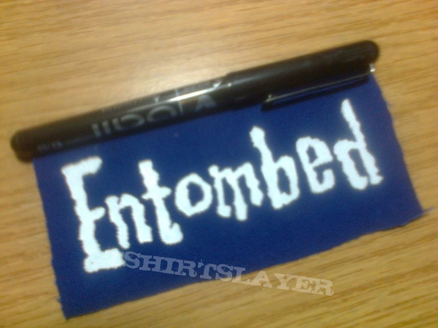 d.i.y. hand painted entombed patch