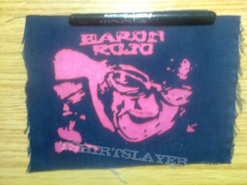 d.i.y. hand painted baron rojo patch