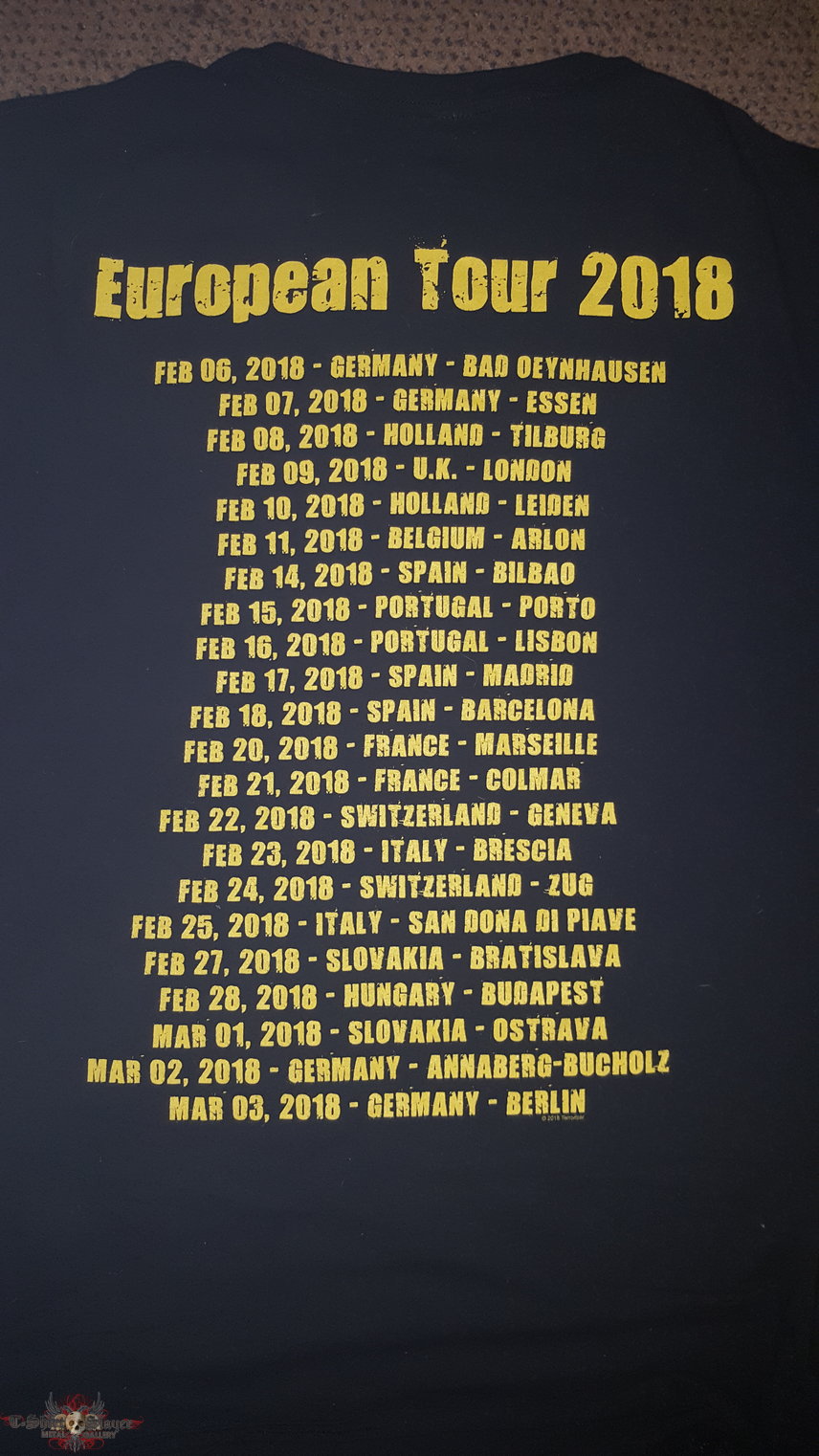 Terrorizer conflict and despair 2018 tour shirt