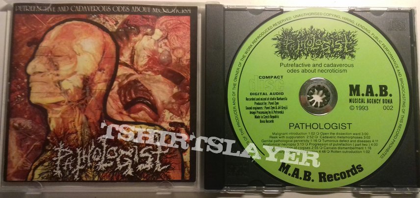 Pathologist - Putrefactive And Cadaverous Odes About Necroticism CD